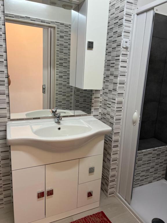 Koupelna v ubytování Casa Mariangela