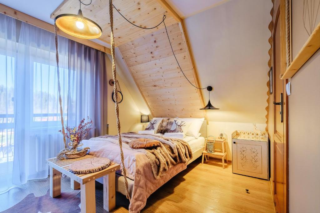 WIlla JODŁA JACUZZI&SAUNA - Chambre Double De Luxe Avec Balcon