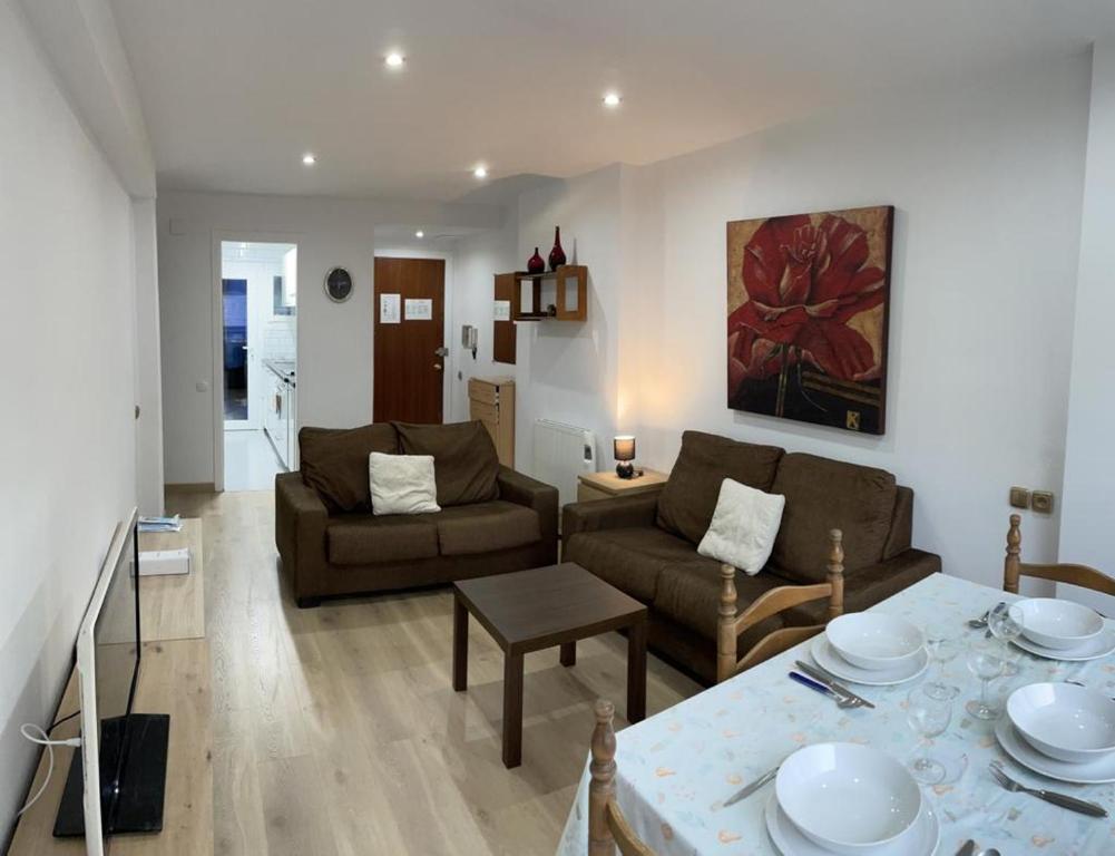 Posezení v ubytování Nice apartment Soldeu Renttarter