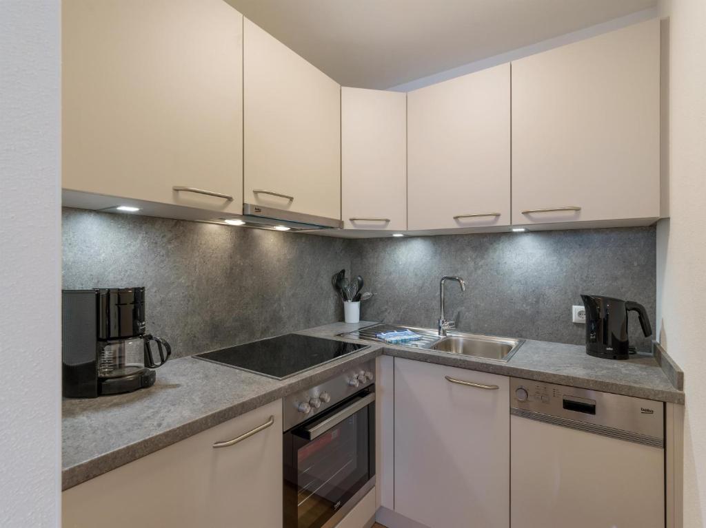 Kuchyň nebo kuchyňský kout v ubytování Haus Seisl