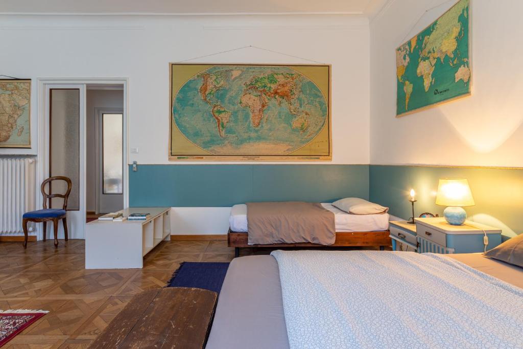 A bed or beds in a room at Le Dimore del Teatro