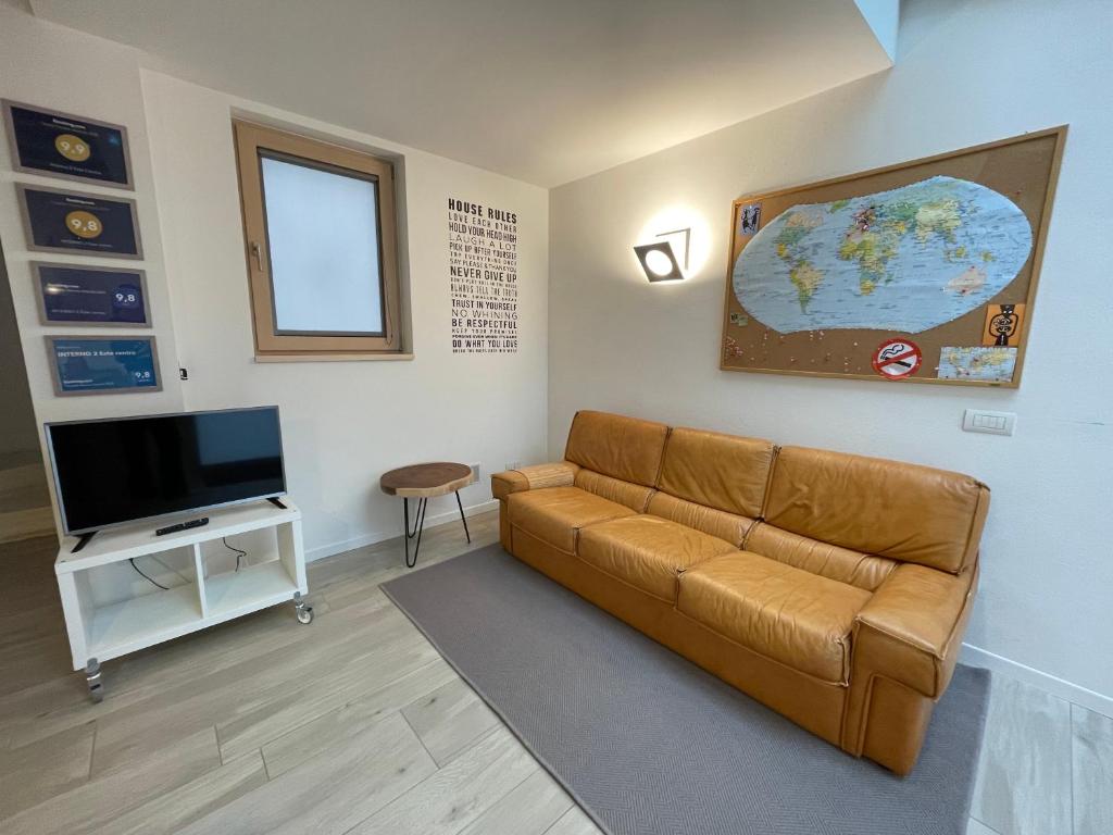 TV a/nebo společenská místnost v ubytování INTERNO 2 Este centro
