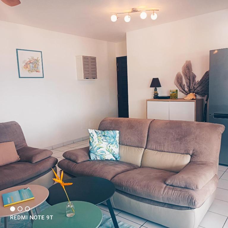 Posezení v ubytování Appartement Ti Bato
