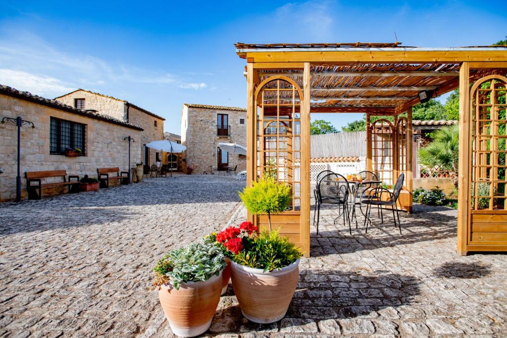 Patio nebo venkovní prostory v ubytování Borgo Monachella