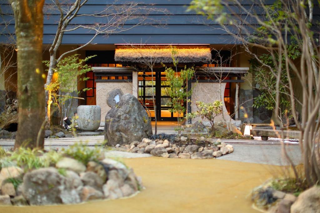 The building where the ryokan is located