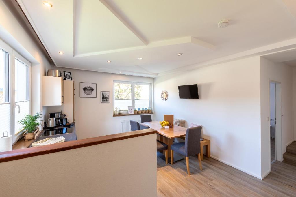 Kuchyň nebo kuchyňský kout v ubytování Appartements DAS RETTENBACHER