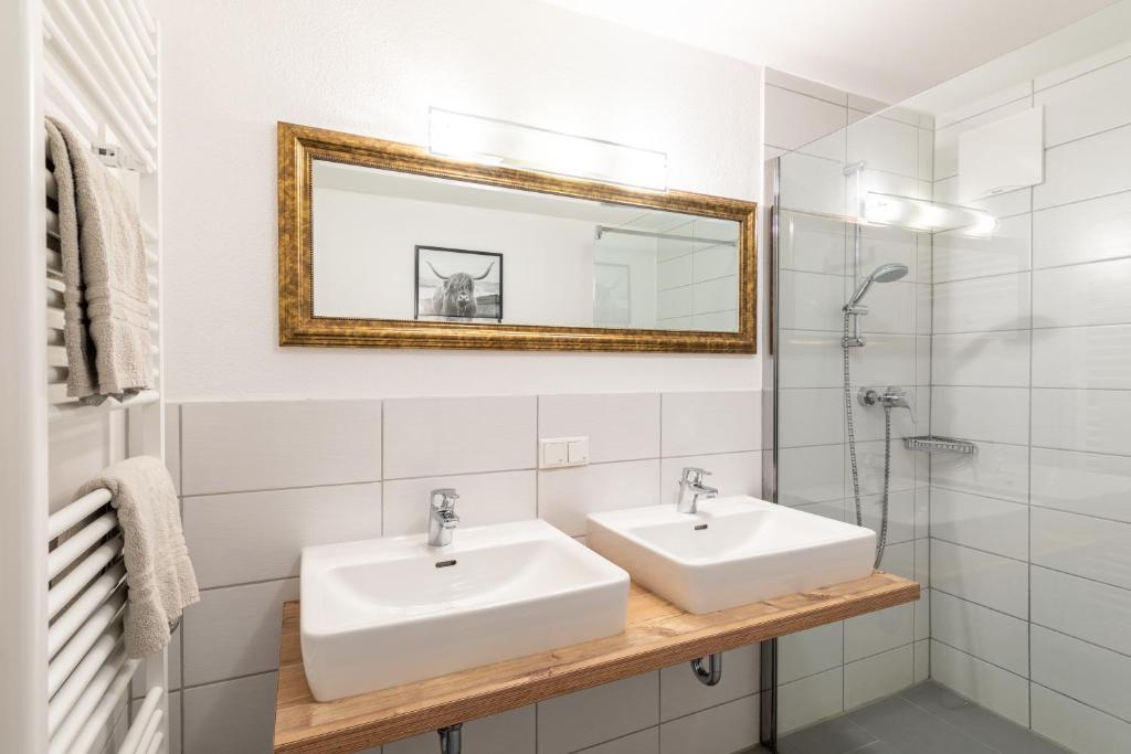 Koupelna v ubytování Appartements DAS RETTENBACHER