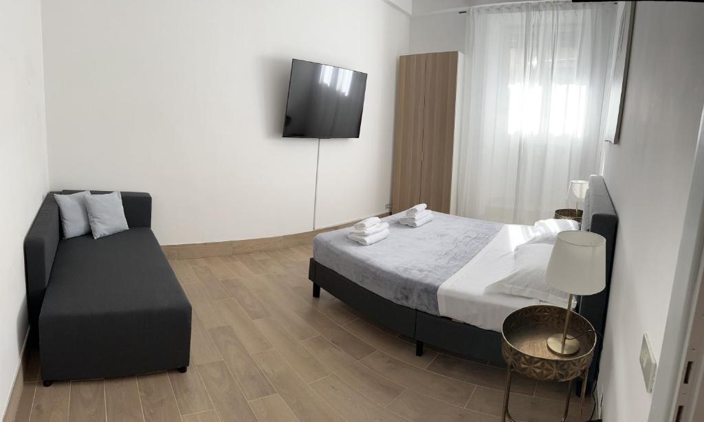 Postel nebo postele na pokoji v ubytování Art Atelier Apartments