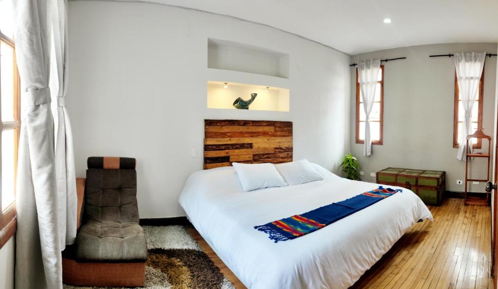 Postel nebo postele na pokoji v ubytování Minka Hostel