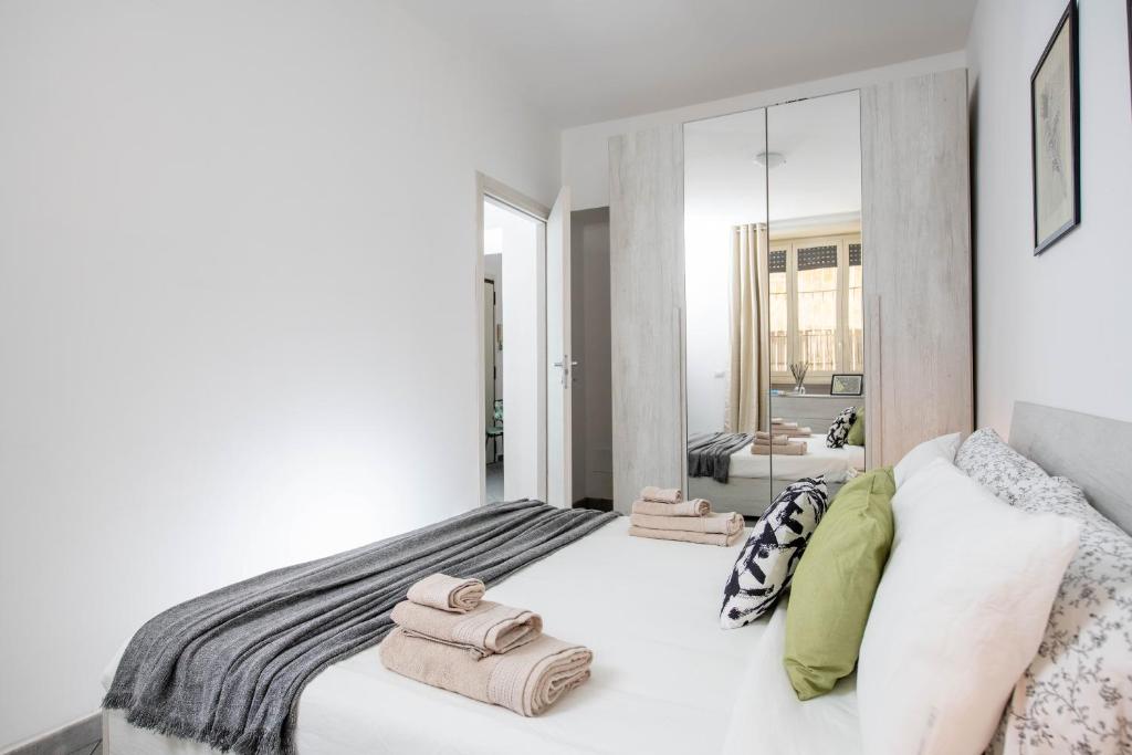 Posteľ alebo postele v izbe v ubytovaní Sweet Home in Laterano
