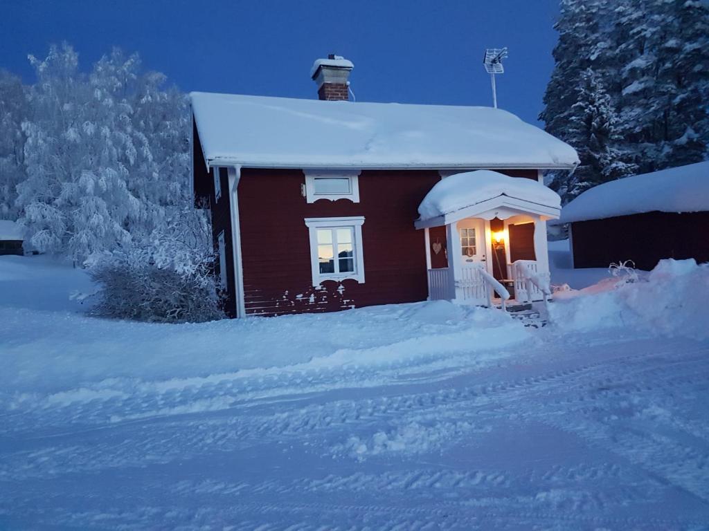Hugsnäset Semesterstugor och Fiske v zimě
