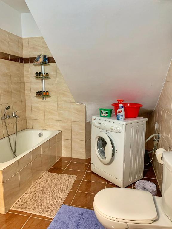 Koupelna v ubytování Evaggelias Home Gavalochori