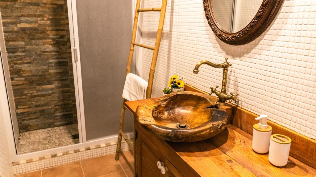 Kúpeľňa v ubytovaní Cal Belló Casa rural