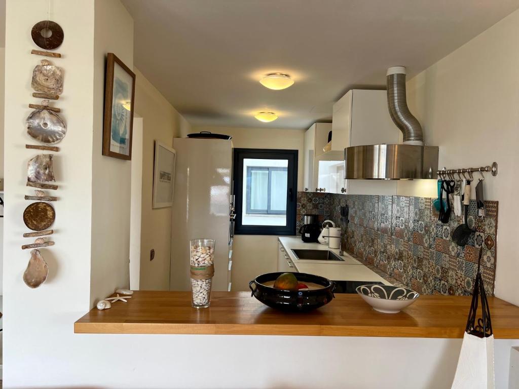 Kuchyň nebo kuchyňský kout v ubytování Apartamento Mar i Sol El Cotillo