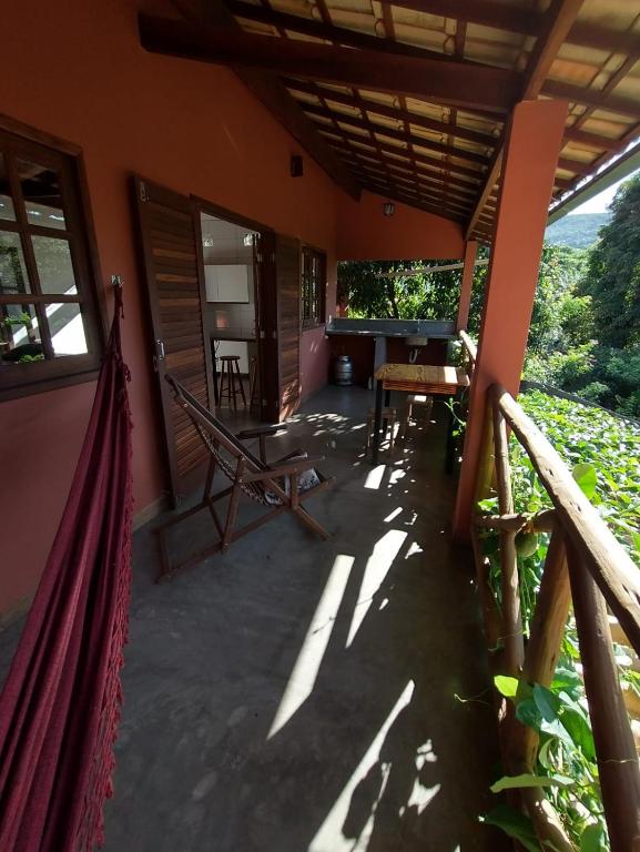 Balkón nebo terasa v ubytování Casa Colmeia