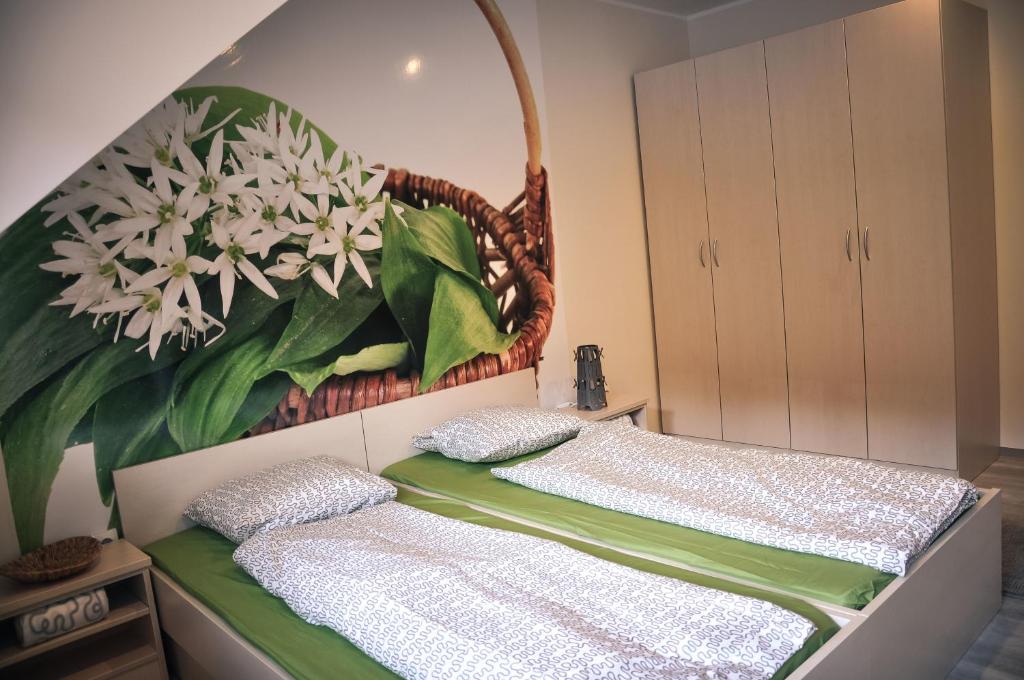 Postel nebo postele na pokoji v ubytování Rosa Bed and Breakfast