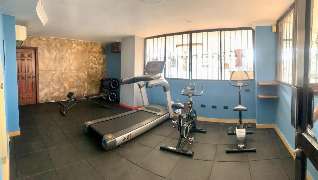 Fitness centrum a/nebo fitness zařízení v ubytování Hotel Varadero Internacional