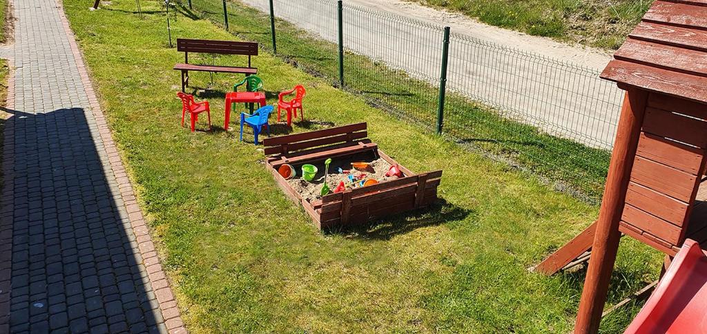 Vonkajšia záhrada v ubytovaní Wantaris 2 - domki letniskowe Mielno-Mielenko