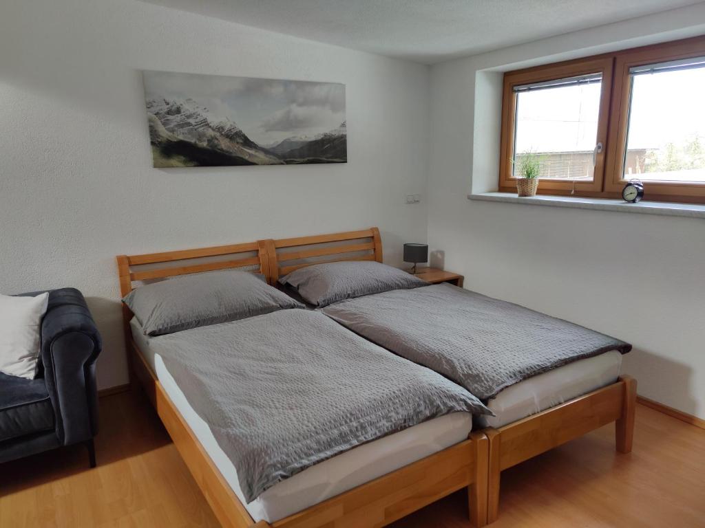 Posteľ alebo postele v izbe v ubytovaní Haus Schön Weberhof