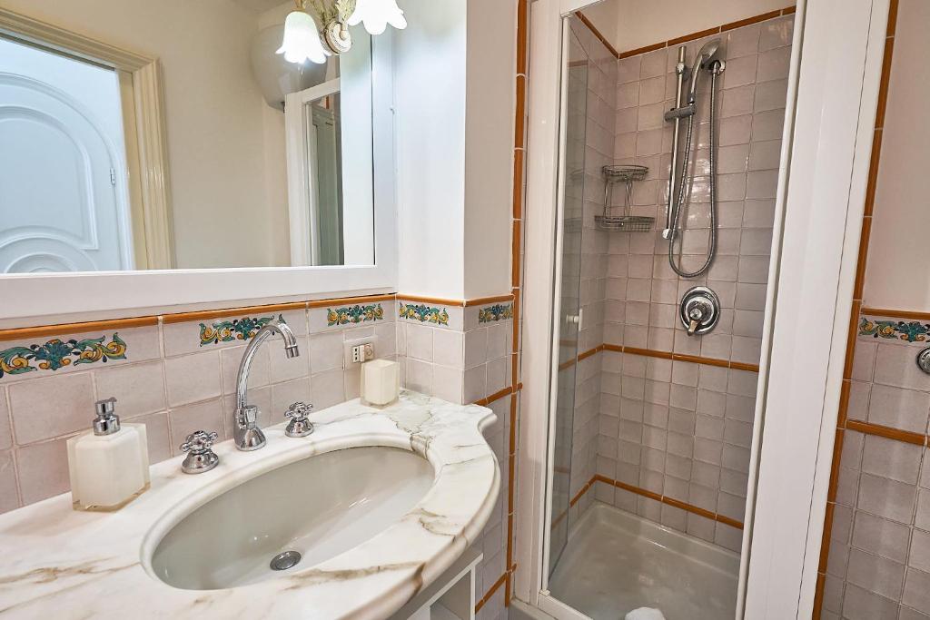 Koupelna v ubytování B&B Casa Silvana
