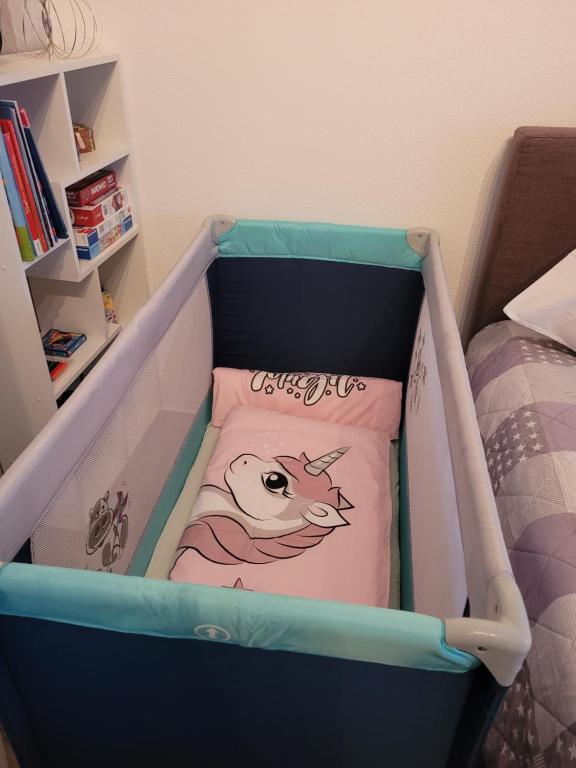Postel nebo postele na pokoji v ubytování King Panorama mit Netflix