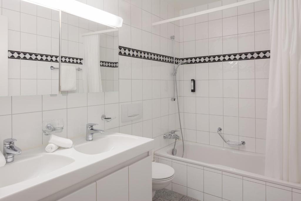 Koupelna v ubytování Hotel Baslertor