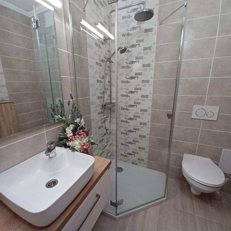 Kúpeľňa v ubytovaní Corner Apartment