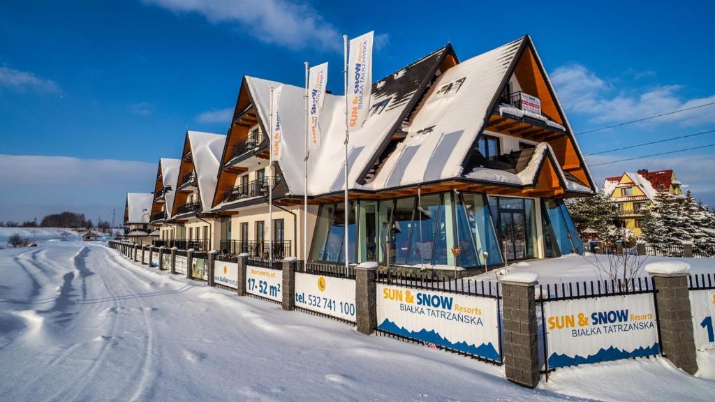 Resorts A Białka Tatrzańska z sauną, Sun & Snow v zimě