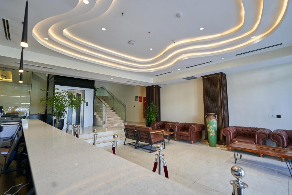 Posezení v ubytování Monty Suites Lekki
