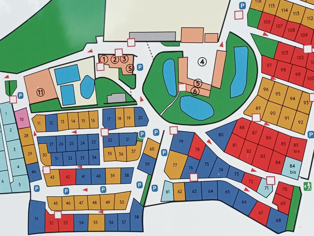 Půdorys ubytování CARNAC CAMPING