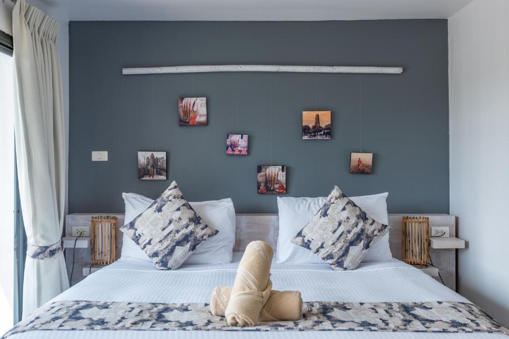 Postel nebo postele na pokoji v ubytování Riviera Beach Hotel