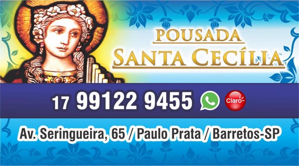 a screenshot of a website with a picture of a goddess at Pousada Santa Cecília in Barretos