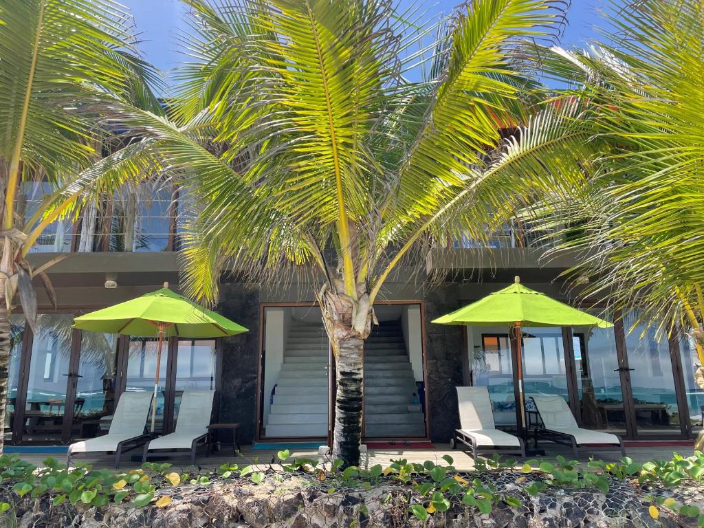 Zahrada ubytování Mi Playa Galapagos Beachfront