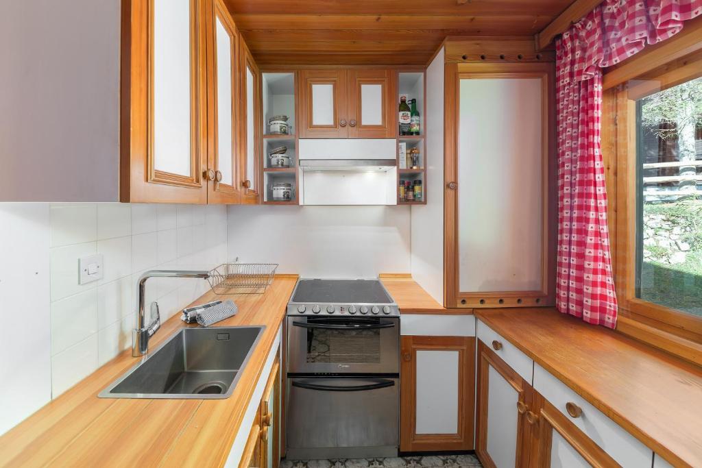 Kuchyň nebo kuchyňský kout v ubytování Chalet Trzinka - Triglav National Park