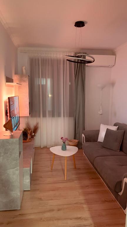 O zonă de relaxare la Nathallie Modern Apartments