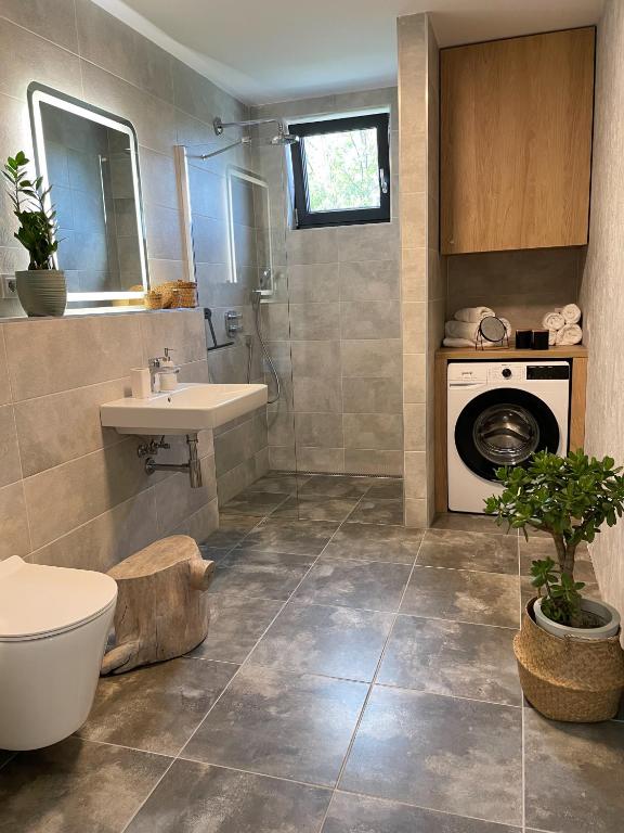 Koupelna v ubytování Apartmán X28