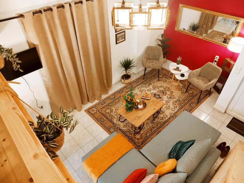 Posezení v ubytování Luxury Loft Apartment Vivian