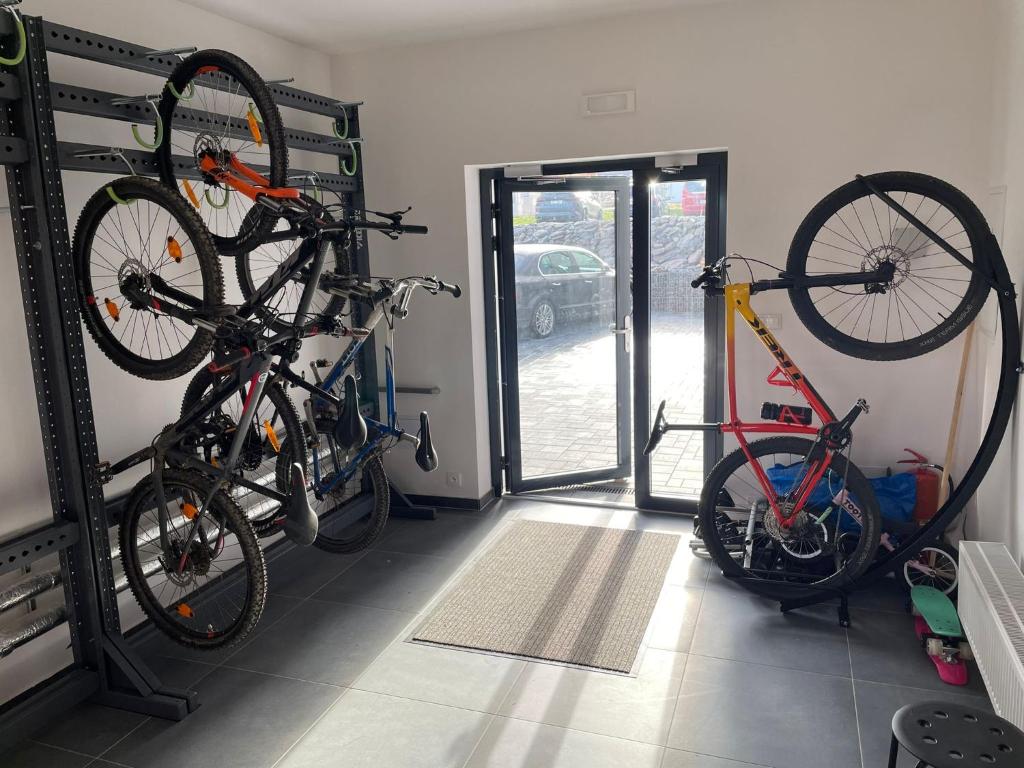Fitness centrum a/nebo fitness zařízení v ubytování PLESSBERG Apartments Plešivec