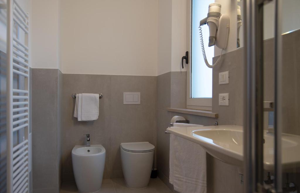 Koupelna v ubytování Hotel Oliva