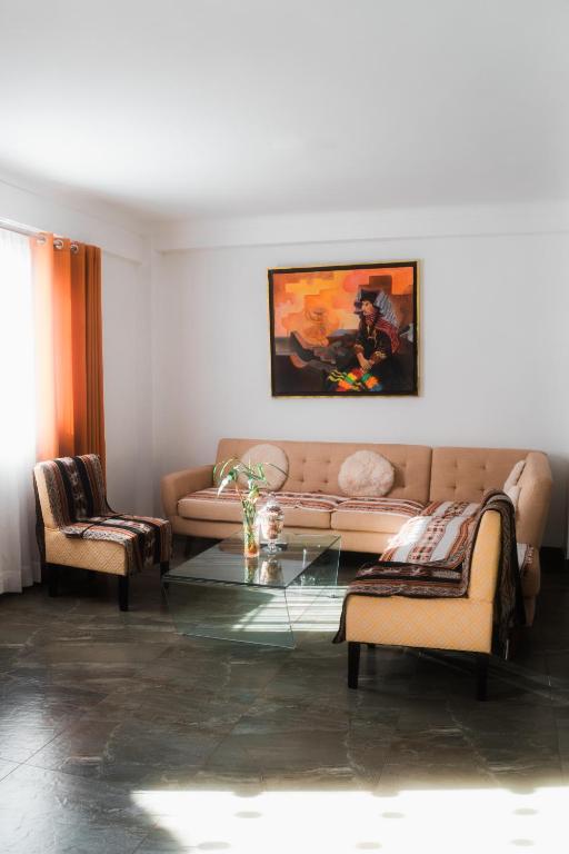 Posezení v ubytování Hotel Andes de Urubamba