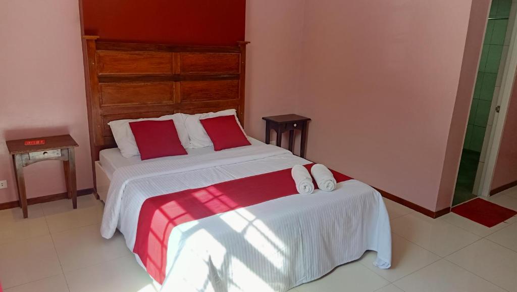 Postel nebo postele na pokoji v ubytování Answer hotel