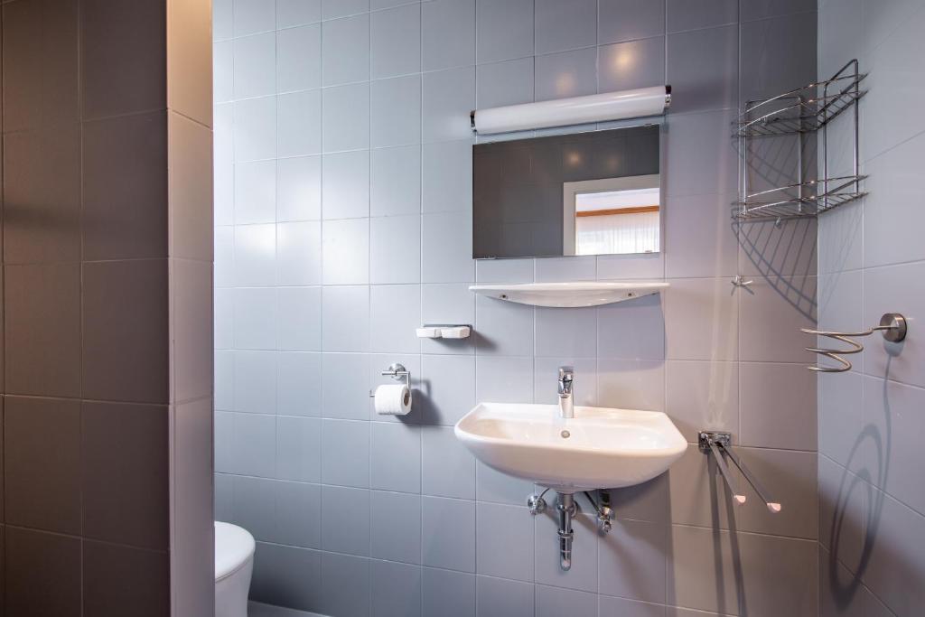 Koupelna v ubytování Appartements DAS RETTENBACHER