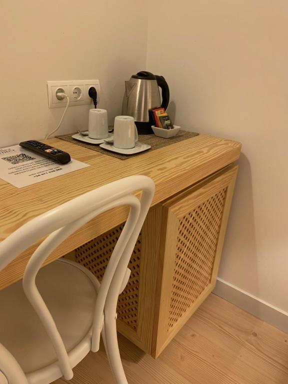 Příslušenství pro přípravu čaje a kávy v ubytování Sóller Center