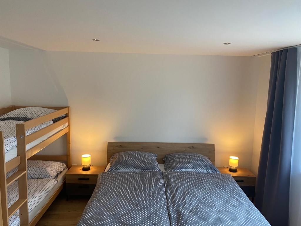 Postel nebo postele na pokoji v ubytování Bungalow