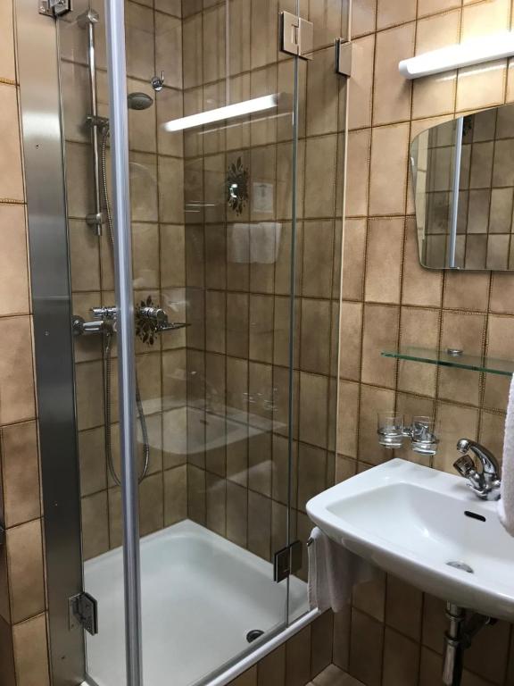 Koupelna v ubytování Hotel Daneu Gaschurn
