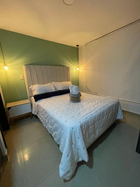 Cama o camas de una habitación en Lujoso Apartamento tipo loft 802 con todas las comodidades
