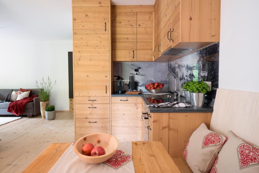 Kuchyň nebo kuchyňský kout v ubytování Hallerwirt Homes