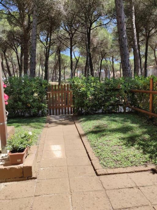 A garden outside Appartamento mare e pineta