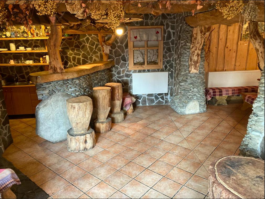 A seating area at Chaty a horský hotel Kožiar