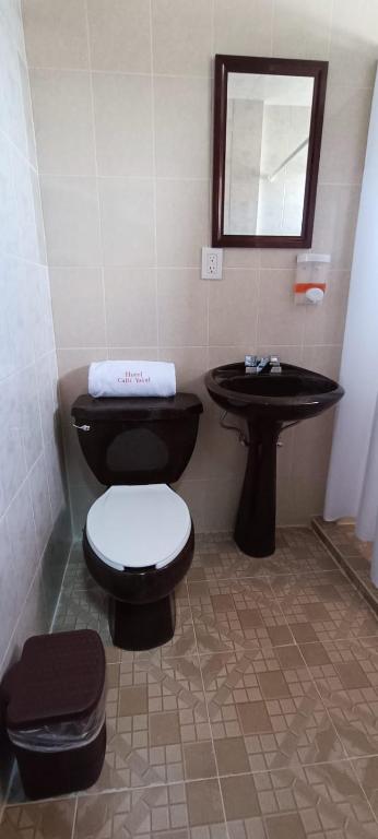 Koupelna v ubytování Hotel CALLI YOLOTL Teotihuacan